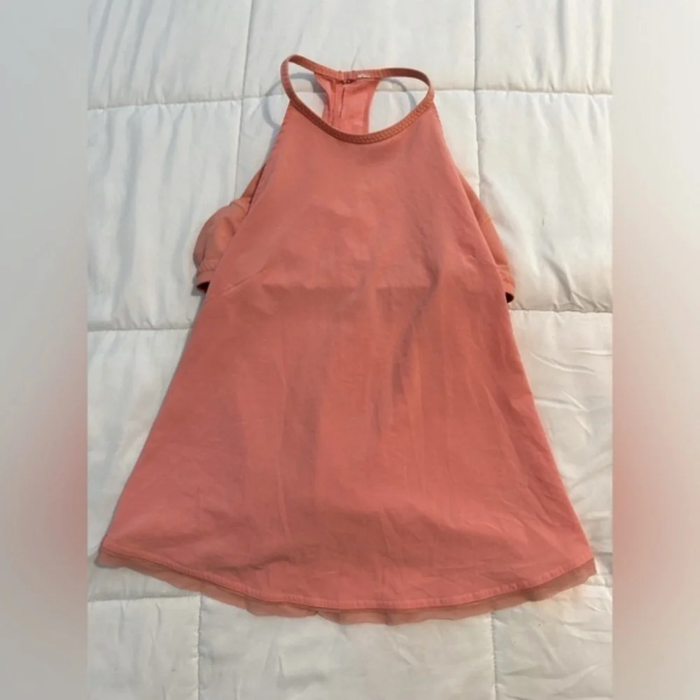 Rare Lululemon Free Spirit Tank Light Coral pink peach color